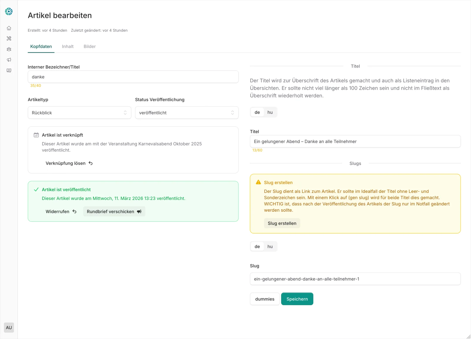 CommuCore Blog – Vereinsnachrichten und Ankündigungen direkt publizieren