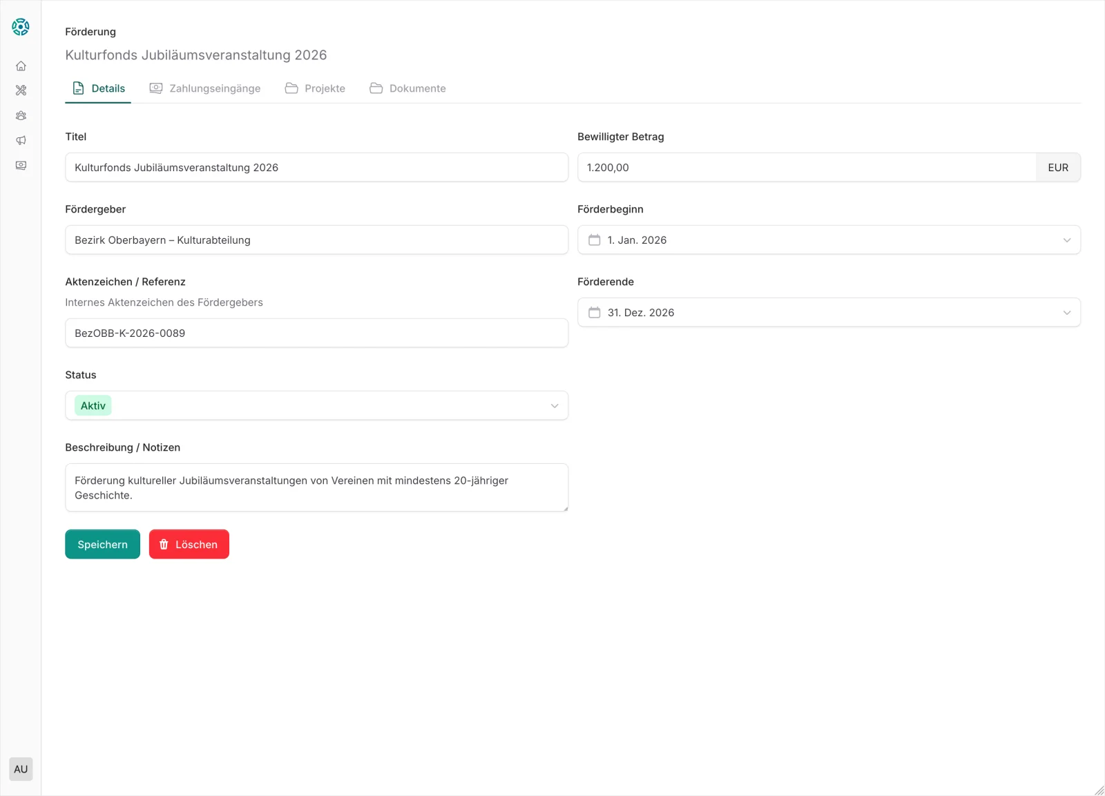 CommuCore Förderungsverwaltung – Fördermittel, Verwendungsnachweise und Projektbudgets für Vereine