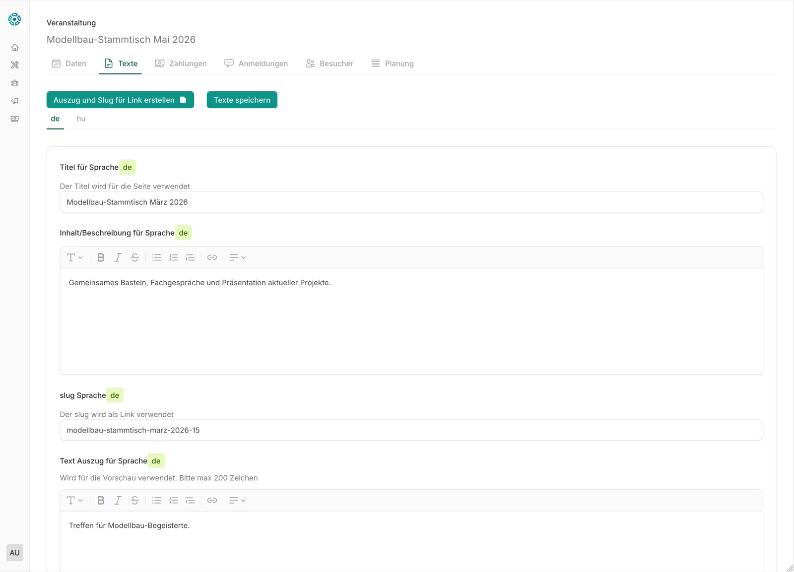CommuCore Mehrsprachigkeit – Vereinsverwaltung auf Deutsch, Englisch und weiteren Sprachen